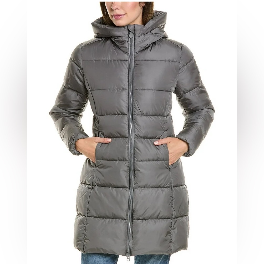 Save The Duck Nwot Ludo Hooded Gray Coat Women’s Sz Small